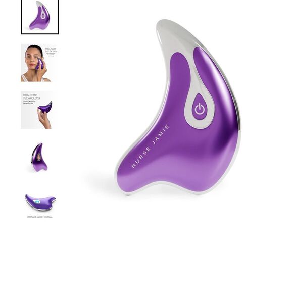 Nurse Jamie TriAngle Face Beauty Tool Purple Facial Massager NEW in Box - Picture 2 of 3